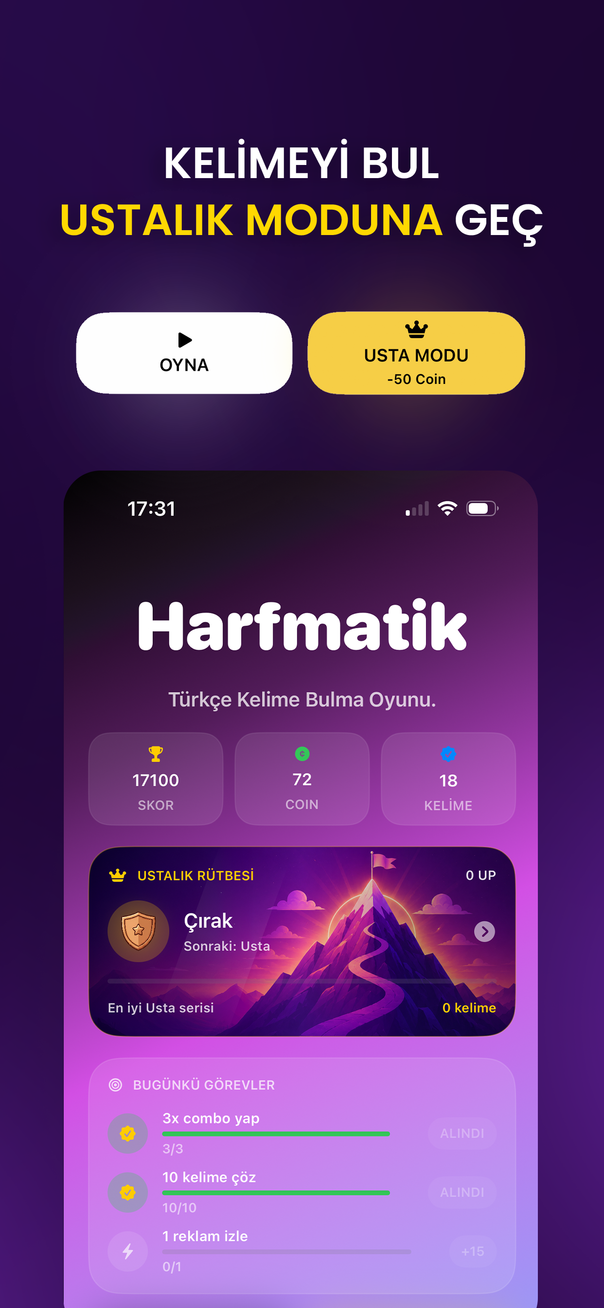 Harfmatik Ana Ekran